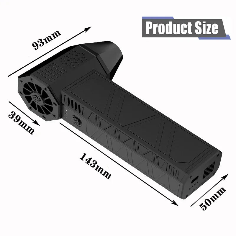 Mini Turbo Jet Fan Electric Air Duster with 1&3 Gear Adjustable Speed 130000RPM 52M/S Car Computer Cleaning Blower Tool Kit